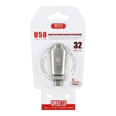 Купити USB флеш-накопичувач XO U50 USB3.0+Type C 32GB