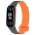 Купить Ремешок для Xiaomi Mi Band 3/4/5/6/7 Silicone Link Grey/Orange