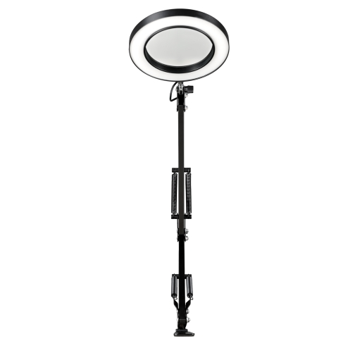 Купить Настольная Кольцевая LED Лампа На Струбцине 6"