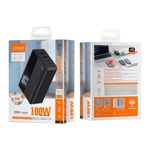 Купити Мережевий Зарядний Пристрій LDNIO A4809C 100W LED, 4