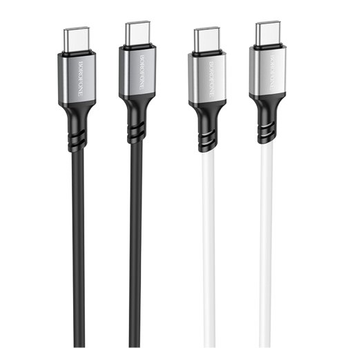 Купити Кабель USB Borofone BX83 60W (20V/3A) Silicone Type-C to Type-C