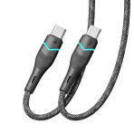 Купить USB Ridea RC-RL15 RGB Light Type-C to Type-C 60W 1.2m, 4