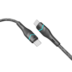 Купить USB Ridea RC-RL15 RGB Light Type-C to Type-C 60W 1.2m, 6