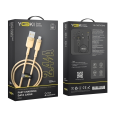 Купить USB YOKI STYLE YK-ST41 Lightning 2.4A 1.2m