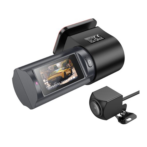 Купить Видеорегистратор Hoco DV8 1.47-inch 2K DisplayTFT/WI-FI+Камера Заднего Вида, 3