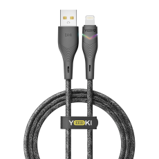 Купити Кабель USB YOKI RGB YK-RG24 Lightning 2.4A 1.2m