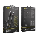 Купить USB YOKI RGB YK-RG24 Type-C to Type-C 60W 1.2m, 2