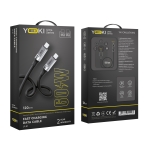 Купити Кабель USB YOKI ULTRA YK-UL61 Type-C to Type-C 60W 1.2m, 2