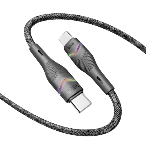 Купить USB YOKI RGB YK-RG24 Type-C to Type-C 60W 1.2m, 4