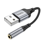 Купити Перехідник Hoco LS36 Sound Card USB to AUX 3.5mm (female) 12cm, 3
