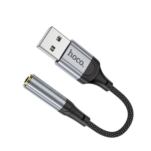 Купити Перехідник Hoco LS36 Sound Card USB to AUX 3.5mm (female) 12cm, 5