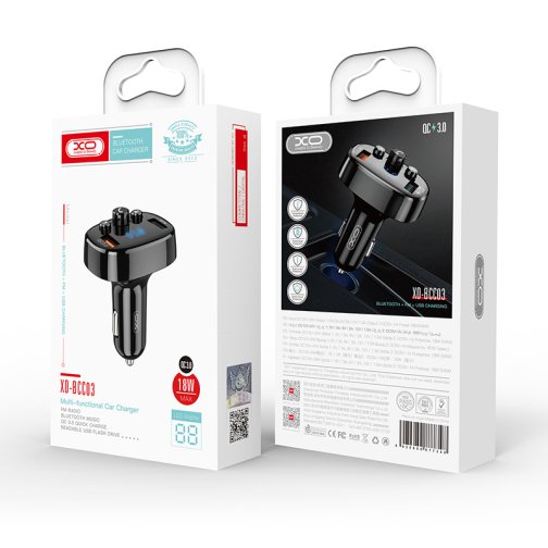 Купить Модулятор XO BCC03 car charger 18W QC 3.0