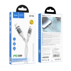Купить USB Hoco U115 Transparent PD20W With Display Type-C to Lightning 1.2m