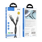 Купить USB Hoco U115 Transparent PD20W With Display Type-C to Lightning 1.2m, 2