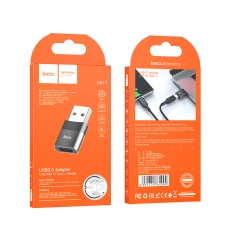Купити Перехідник Hoco UA17 USB Male to Type-C female USB2.0 adapter