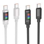 Купити Кабель USB Hoco U126 100W Type-C to Type-C 1.2m, 6