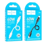 Купити Кабель USB Hoco X96 Hyper 60W Type-C to Type-C 0.25m, 2