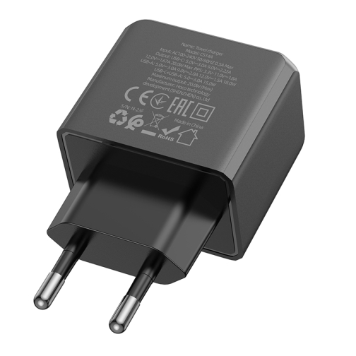 Купить Сетевое Зарядное Устройство Hoco CS14A 1USB-C/1USB PD/QC 20W, 4