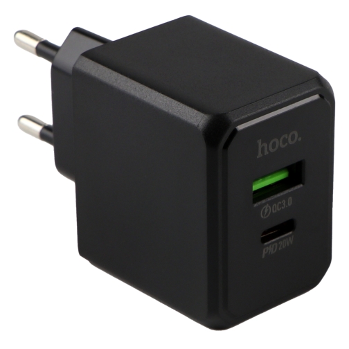 Купити Мережевий Зарядний Пристрій Hoco CS14A 1USB-C/1USB PD/QC 20W+Type-C to Lightning