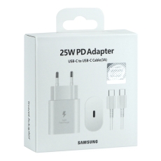 Купить Сетевое Зарядное Устройство Samsung 1USB-C PD/QC 25W+Type-C to Type-C 1:1