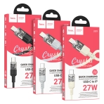 Купити Кабель USB Hoco U129 PD27W Type-C to Lightning 1.2m