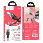 Купити Кабель USB Hoco U129 PD27W Type-C to Lightning 1.2m, 2