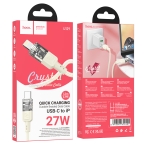 Купити Кабель USB Hoco U129 PD27W Type-C to Lightning 1.2m, 3