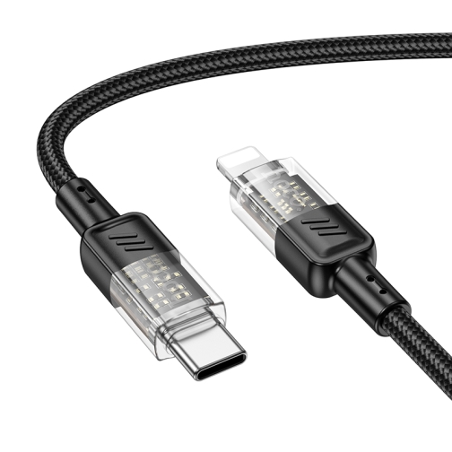 Купити Кабель USB Hoco U129 PD27W Type-C to Lightning 1.2m, 4