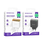 Купить Сетевое Зарядное Устройство Borofone BAS34A 2Type-C/1USB PD/QC 65W, 2