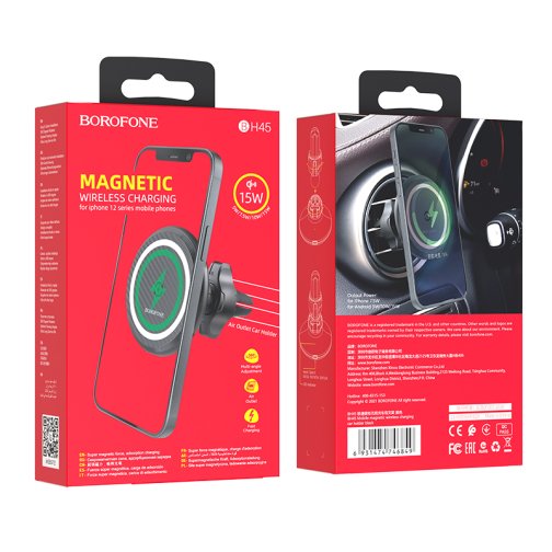 Купити Автотримач Borofone BH45 Magnetic Wireless 15W