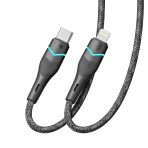 Купити Кабель USB Ridea RC-RL15 RGB Light Type-C to Lightning 30W 1.2m, 4