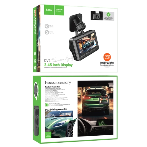 Купить Видеорегистратор Hoco DV2 2,45-inch IPS, 2