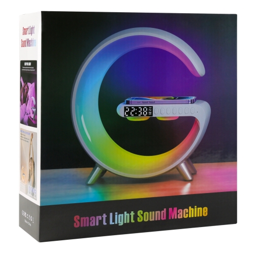 Купить Беспроводное Зарядное Устройство с RGB Light/Alarm Clock/Desk Lamp 15W, 2