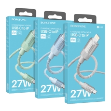 Купити Кабель USB Borofone BU44 Sincero PD27W Type-C to Lightning 1.2m
