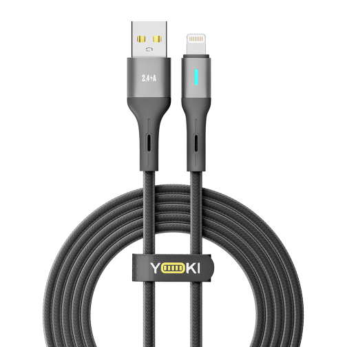 Купити Кабель USB YOKI LED YK-LE17 Lightning 2.4A 2m