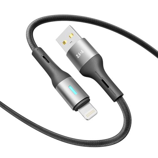 Купити Кабель USB YOKI LED YK-LE17 Lightning 2.4A 2m, 3