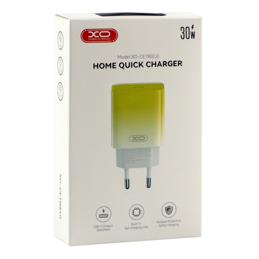 Купити Мережевий Зарядний Пристрій XO CE18 1Type-C PD/QC 30W, 8