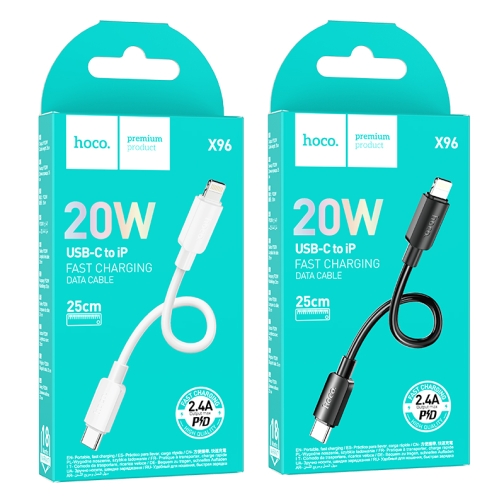 Купити Кабель USB Hoco X96 Hyper PD20W Type-C to Lightning 0.25m, 2