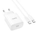 Купити Мережевий Зарядний Пристрій Hoco C76A Pro 1USB-C PD/QC 30W+Type-C to Type-C, 5