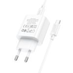 Купити Мережевий Зарядний Пристрій Hoco C76A Pro 1USB-C PD/QC 30W+Type-C to Type-C, 7