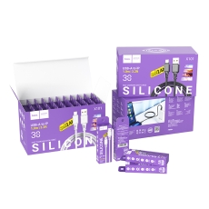 Купить USB Hoco X101 Assistant Silicone Lightning 2.4A 30шт.