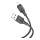 Купити Кабель USB Hoco X101 Assistant Silicone Lightning 2.4A 30шт. Чорний
