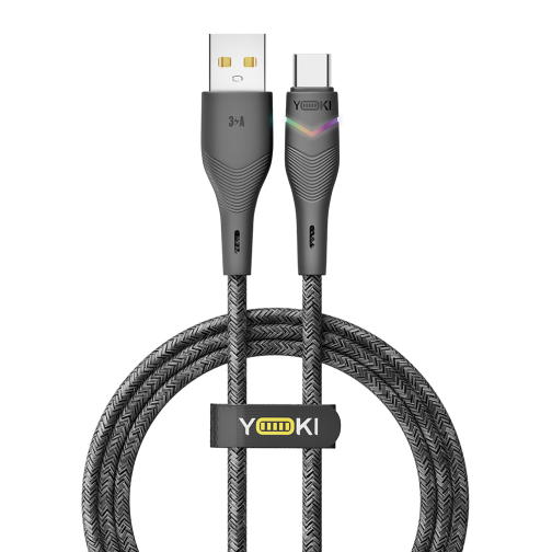 Купити Кабель USB YOKI RGB YK-RG24 Type-C 3A 1.2m