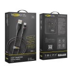 Купити Кабель USB YOKI RGB YK-RG24 Type-C 3A 1.2m, 2