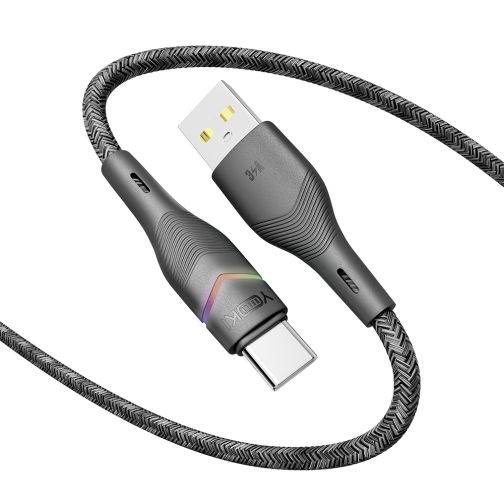 Купити Кабель USB YOKI RGB YK-RG24 Type-C 3A 1.2m, 4