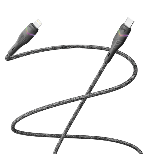 Купить USB YOKI RGB YK-RG24 Type-C to Lightning 30W 1.2m, 3