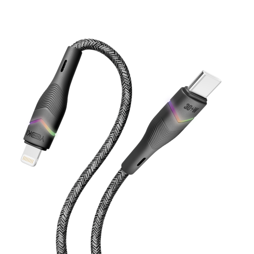 Купить USB YOKI RGB YK-RG24 Type-C to Lightning 30W 1.2m, 6