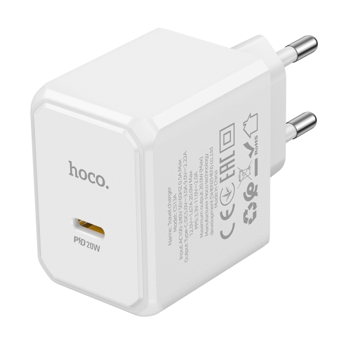 Купити Мережевий Зарядний Пристрій Hoco CS13A 1USB-C PD/QC 20W, 5