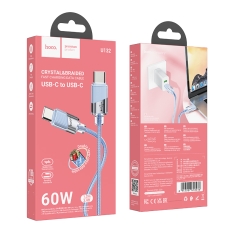 Купить USB Hoco U132 60W Type-C to Type-C 1.2m
