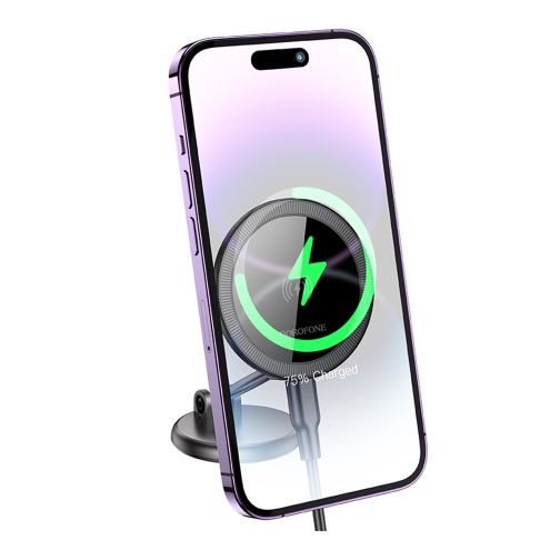 Купити Автотримач Borofone BH218 Magnetic Wireless 15W, 3